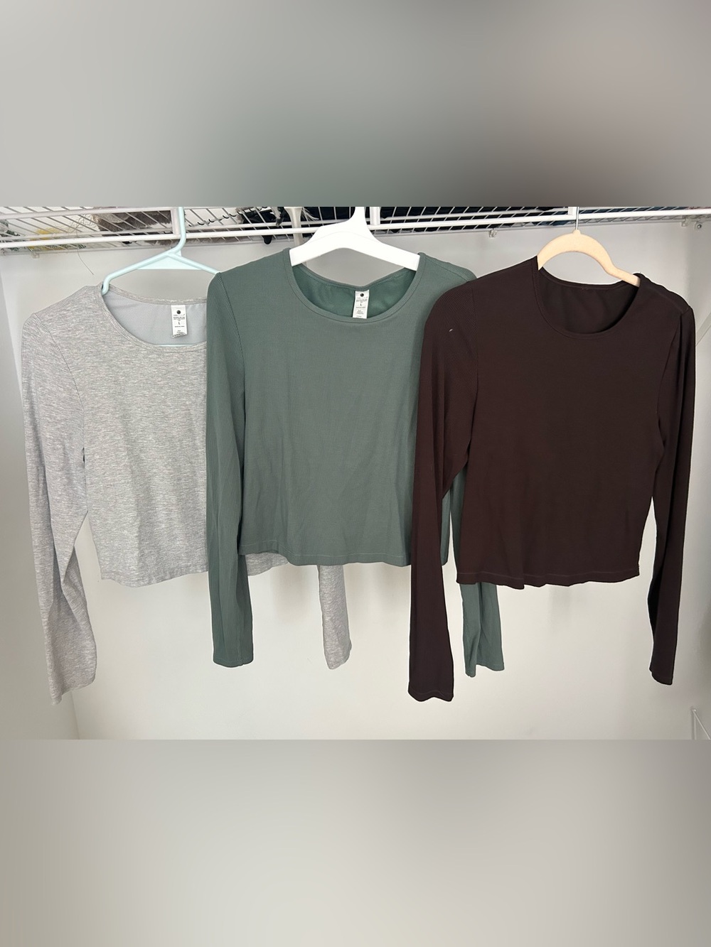 Yogalicious Long-Sleeve Ribbed & double lined. All three for $20